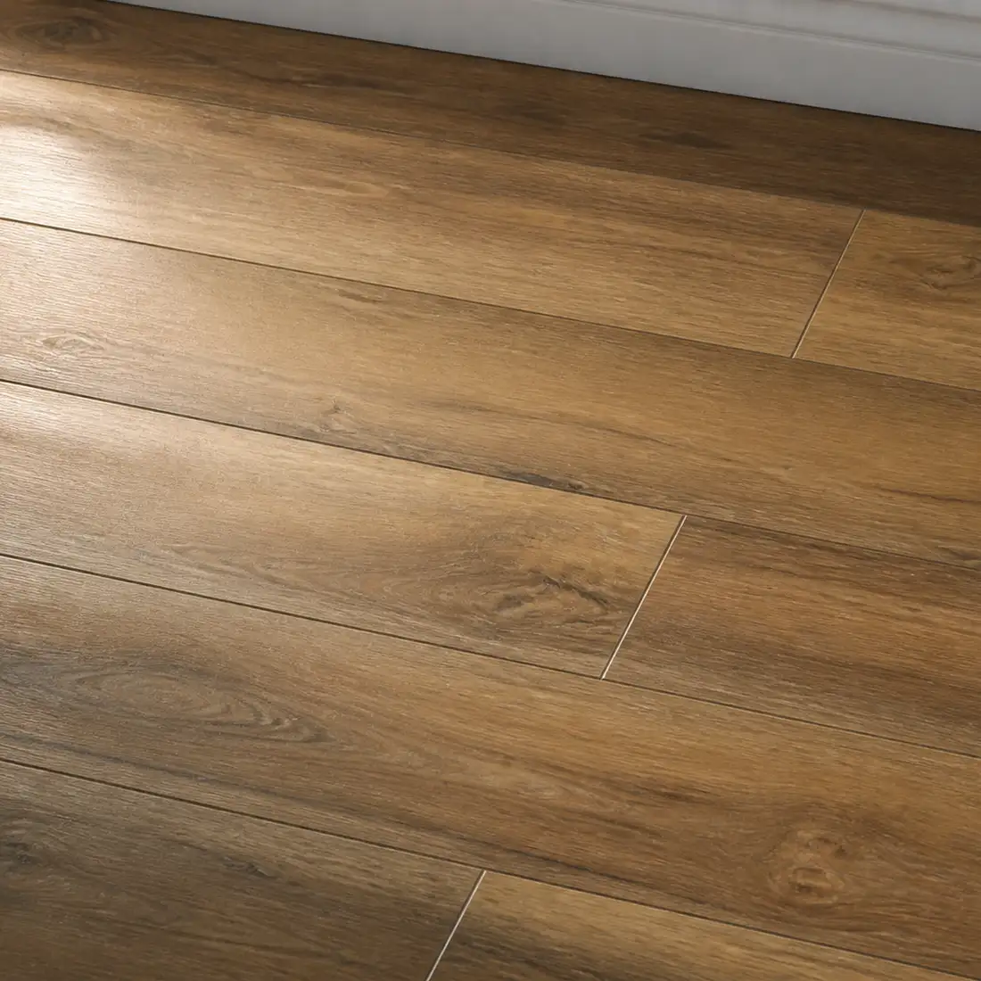 Waterproof wood in raking light, close up
